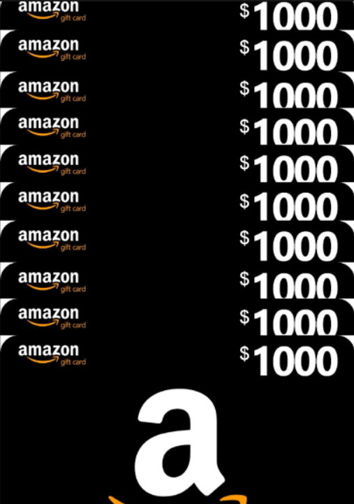 Amazon gift card - $1000 balance x10 - $10,000 Total - Ready to cashout (Digital)