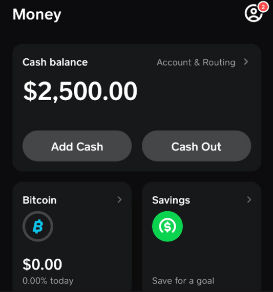 Cashapp Login Account - $2,500 Balance (Ready to Cashout)