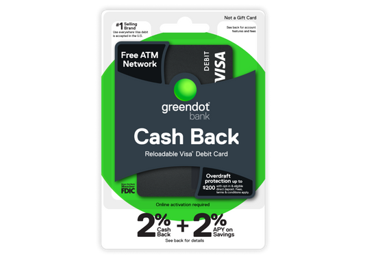 Greendot Loaded Debit Card with Account Balance - Ready to Cashout